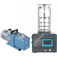 压盖真空冷冻干燥机LGJ-10显示曲线配真空泵