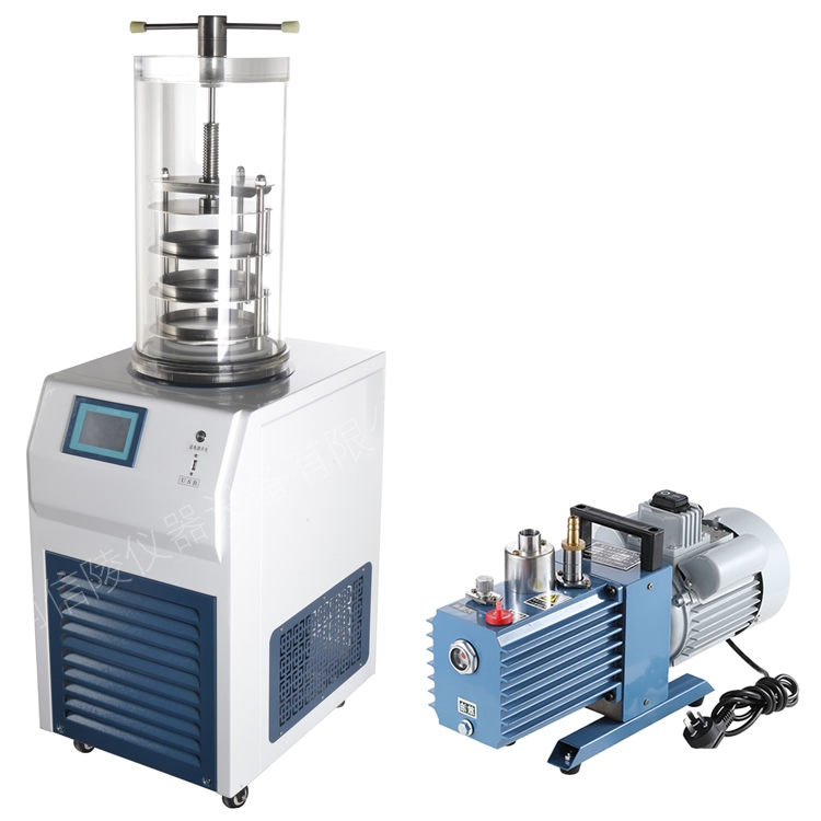水凝胶低温制备真空冻干机多歧管压盖型配泵