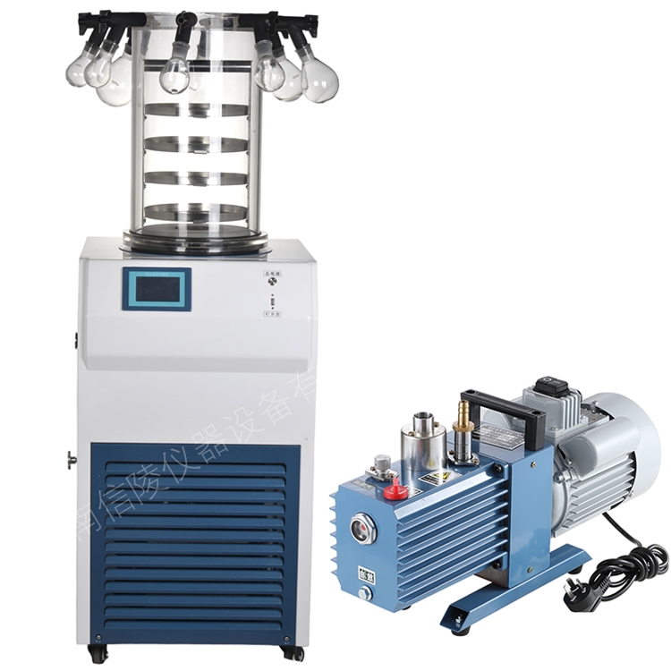 浓缩液真空冻干机多歧管冻干瓶智能配真空泵