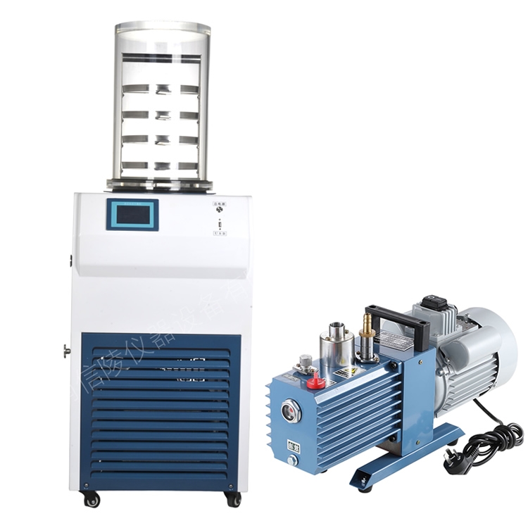 生物蛋白真空冻干机-60℃低温干燥配真空泵