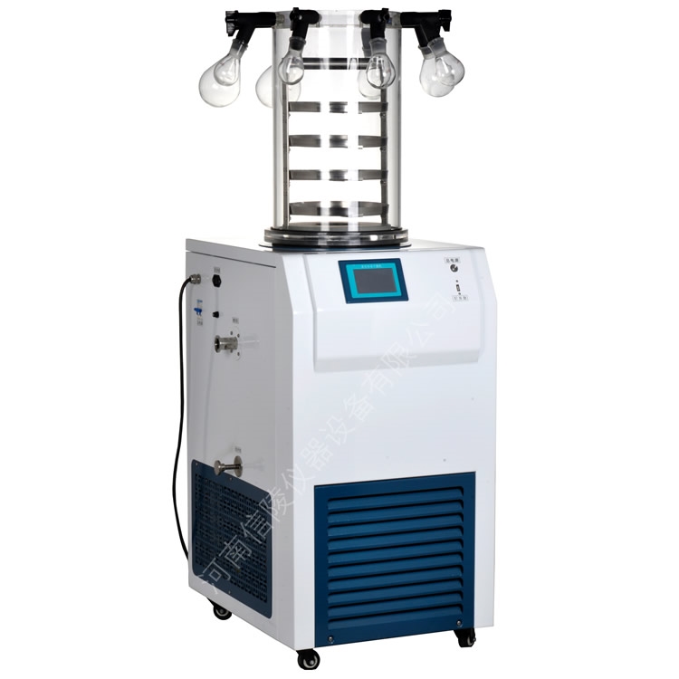 台式8个冻干瓶生物科研真空冻干机0.12平方